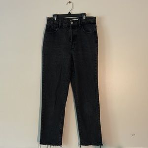 Pacsun high rise straight black jeans (27 Long)